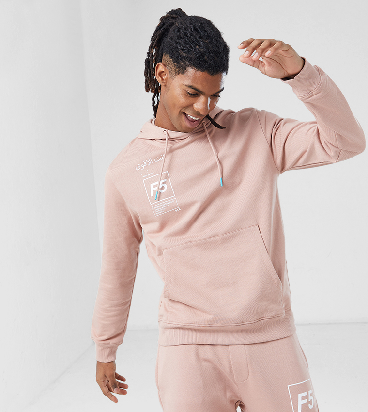 Hoodie With Logo Print Detailing 