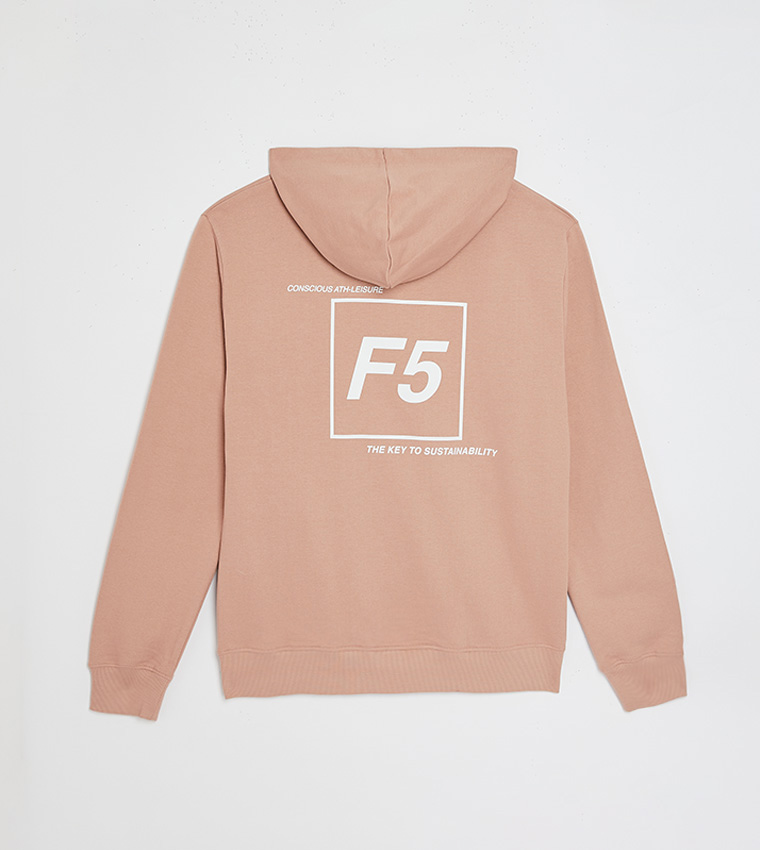 Hoodie With Logo Print Detailing 