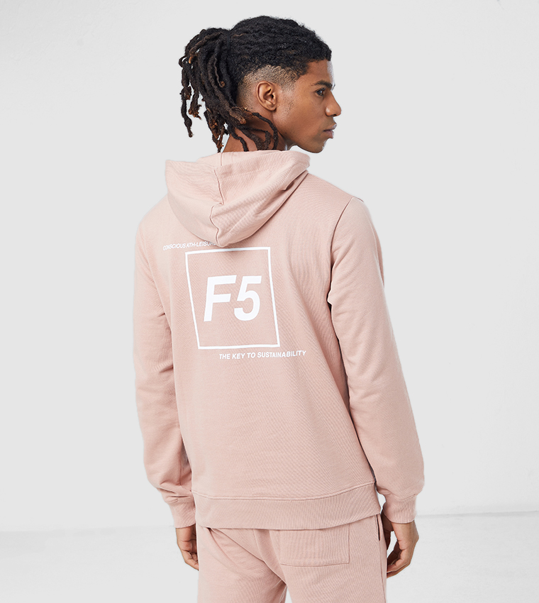 Hoodie With Logo Print Detailing 