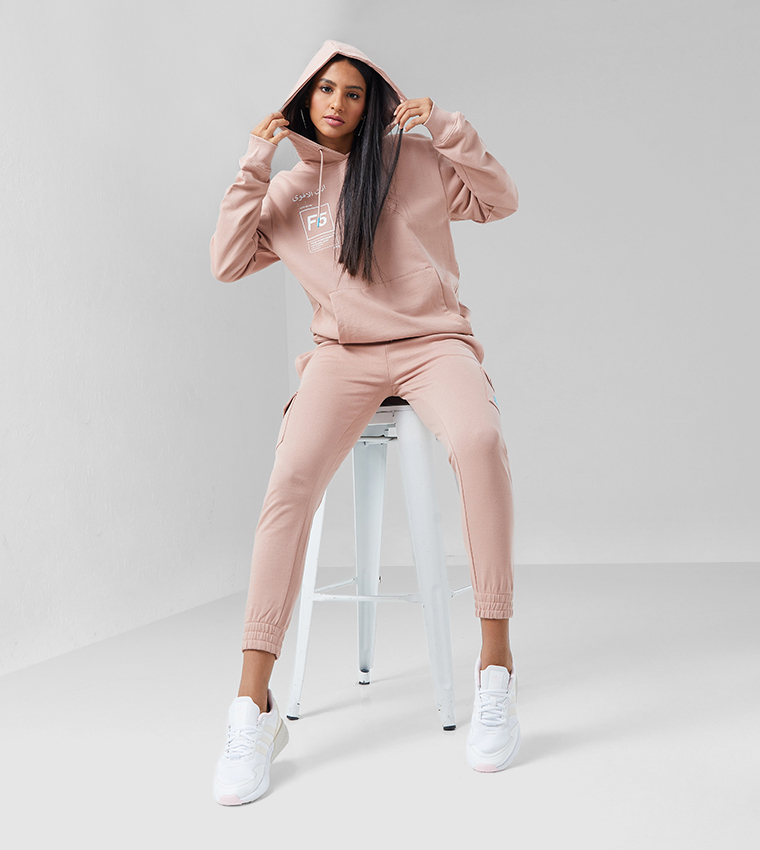 Hoodie With Logo Print Detailing 