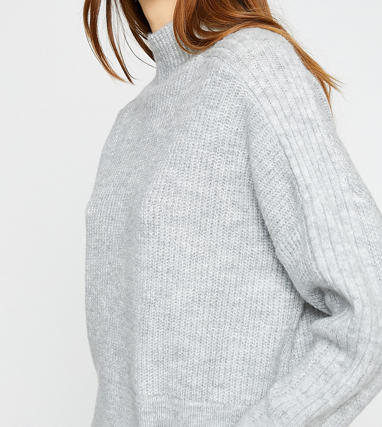 Eyelash Knit Drop Shoulder Sweater