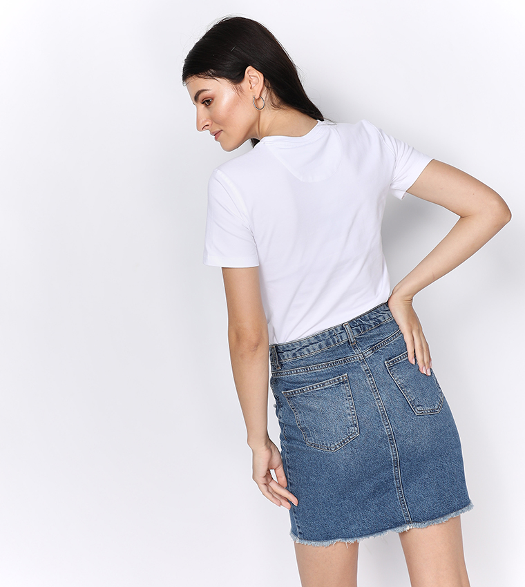 Logo Embroidered Short Sleeve T-Shirt - Navy BP L1365