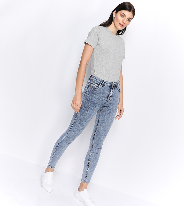 Logo Embroidered Short Sleeve T-Shirt - Grey BP L1365