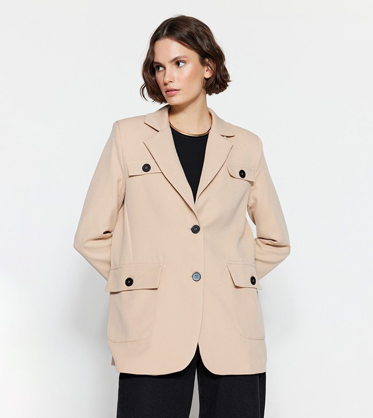 Oversized 2025 blazer beige