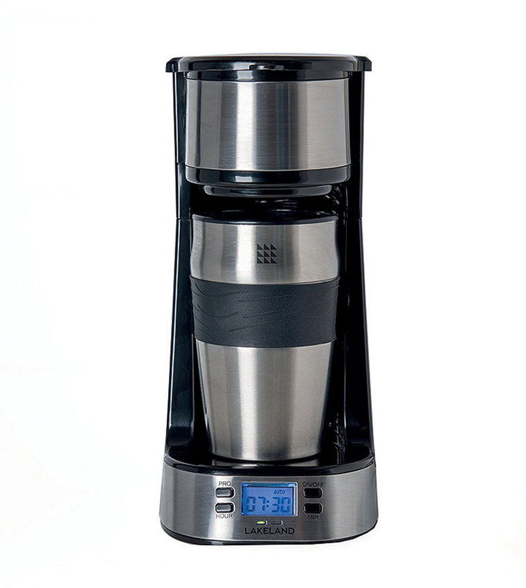 lakeland digital to go coffee machine with travel mug