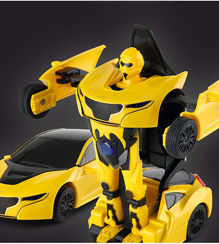 2 In 1 RS Transformable 1:32 Scale Die-Cast Car - Yellow
