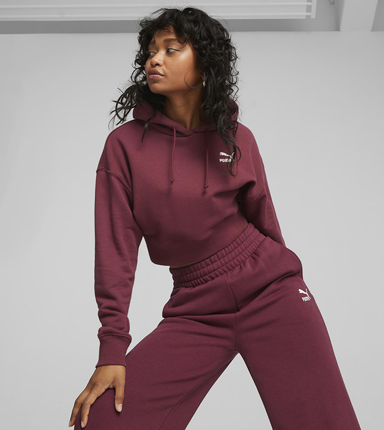 Burgundy puma outlet hoodie