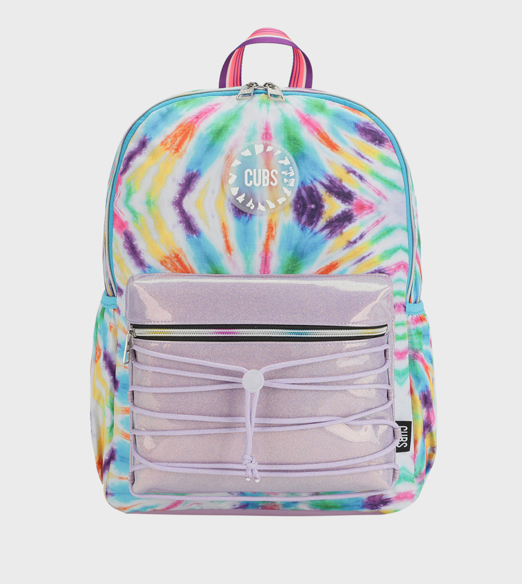 Pink & Purple Tie-Dye Zip Around Backpack