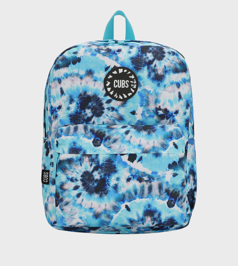 Turquoise Tie-Dye Zip Around Backpack