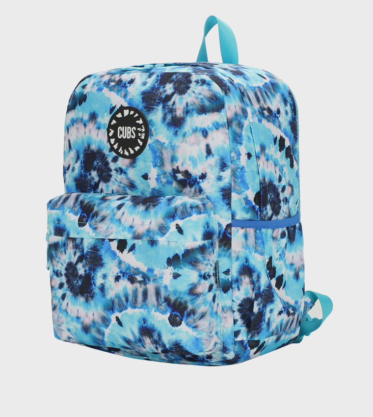 Turquoise Tie-Dye Zip Around Backpack