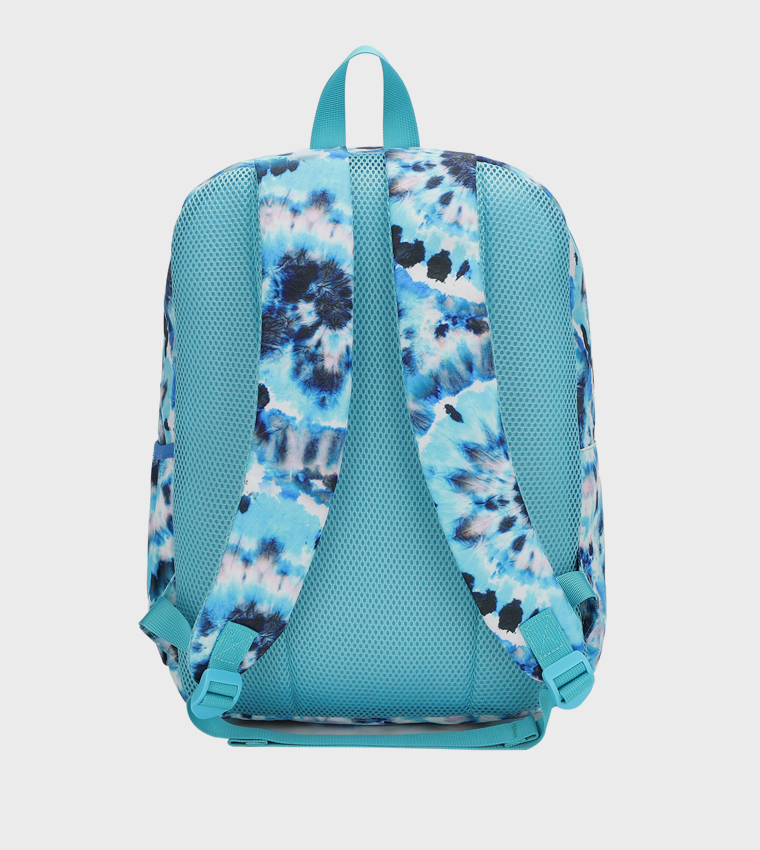 Turquoise Tie-Dye Zip Around Backpack