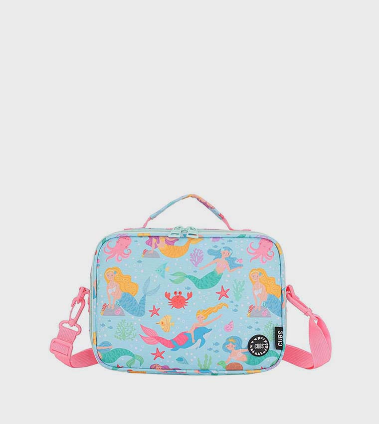 Dancing Mermaid Print Lunch Bag