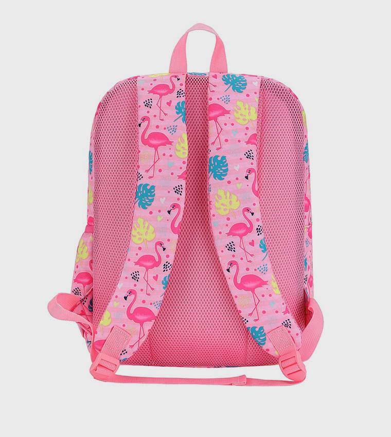 Flamingo Print Backpack