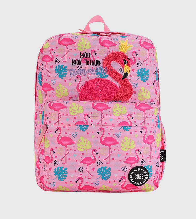 Flamingo Print Backpack