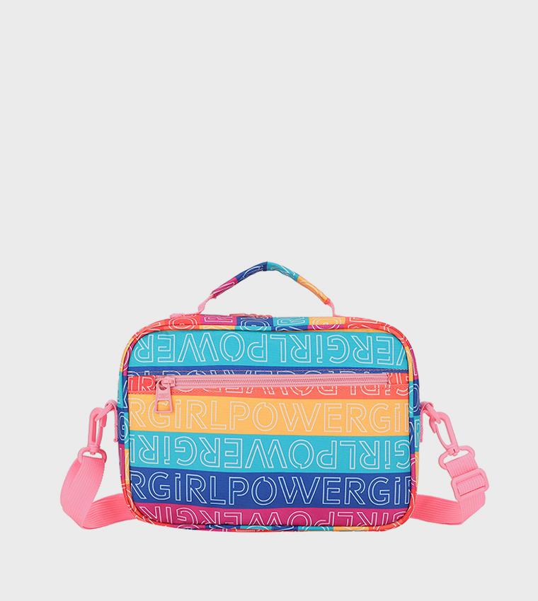 Girl Power Print Lunch Bag