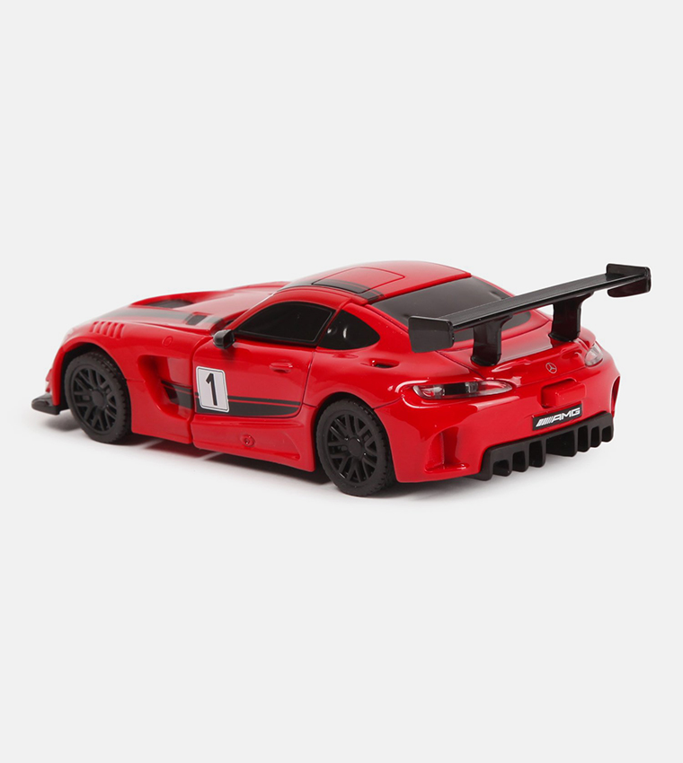 Die Cast 1:32 Mercedes-Benz Gt3 Amg Transformable Car 62300 with Light and Sound - Yellow