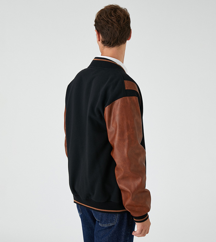 Color block hotsell varsity jacket