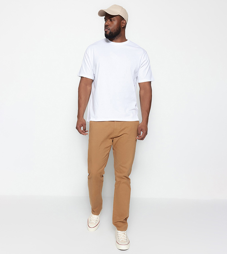 Solid Crew Neck T-Shirt