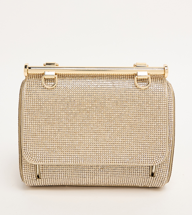BLINGCHIC Embellished Handheld Bag
