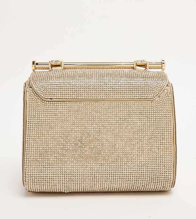 BLINGCHIC Embellished Handheld Bag