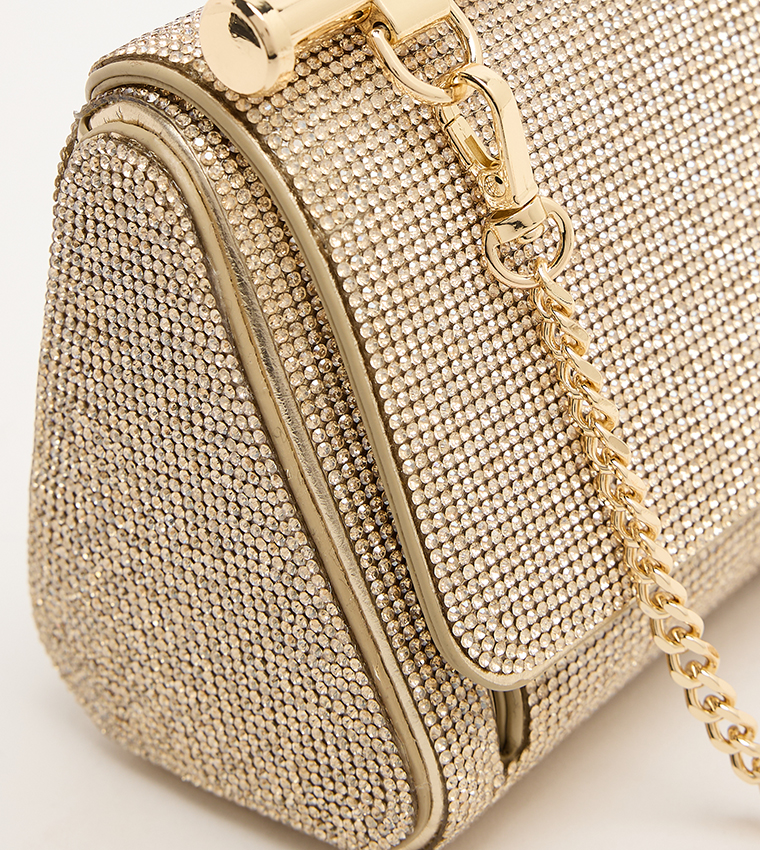 BLINGCHIC Embellished Handheld Bag
