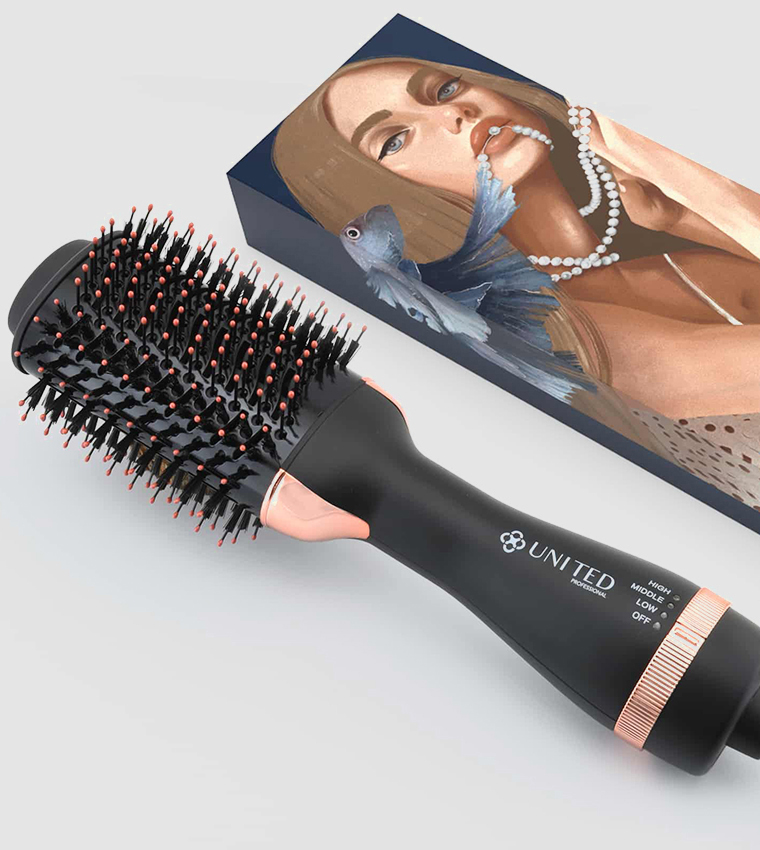 Hair Dryer Brush Un-D700 Black