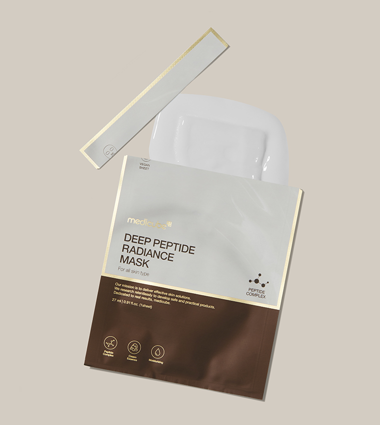 Pack of 4 Deep Peptide Radiance Mask, 27ml