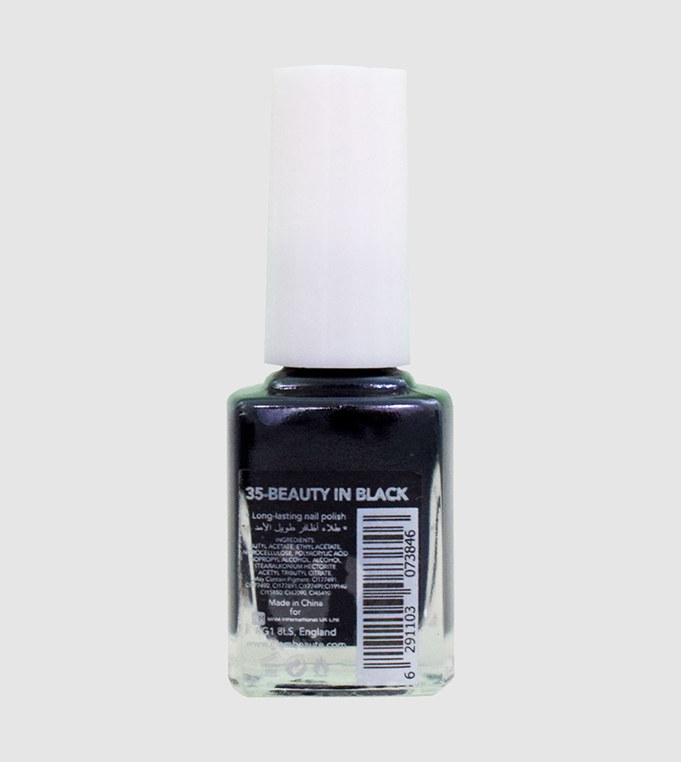 Buy Glambeaute Nail Enamel 35 Beauty In Black 13 Ml In Black | 6thStreet UAE
