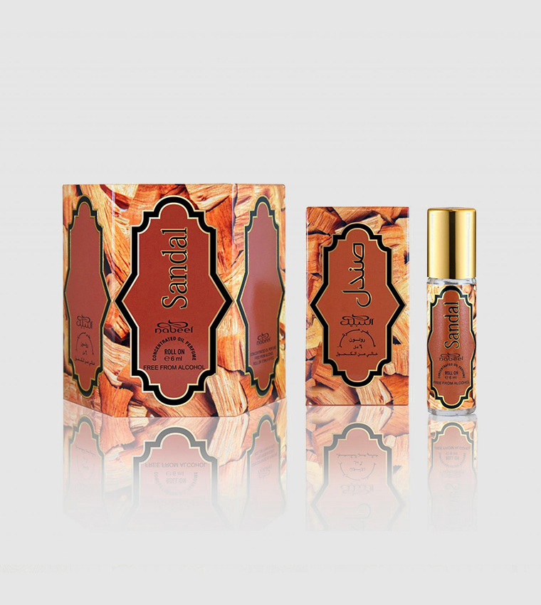 عطر زيتي رول أون صندل، 6x6 مل 