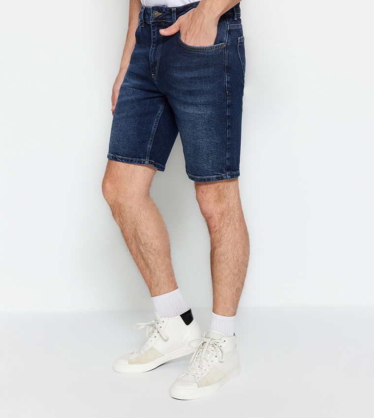 Navy jean sale shorts