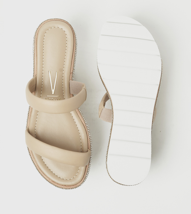 WRENTLI Embellished Platform Sandals