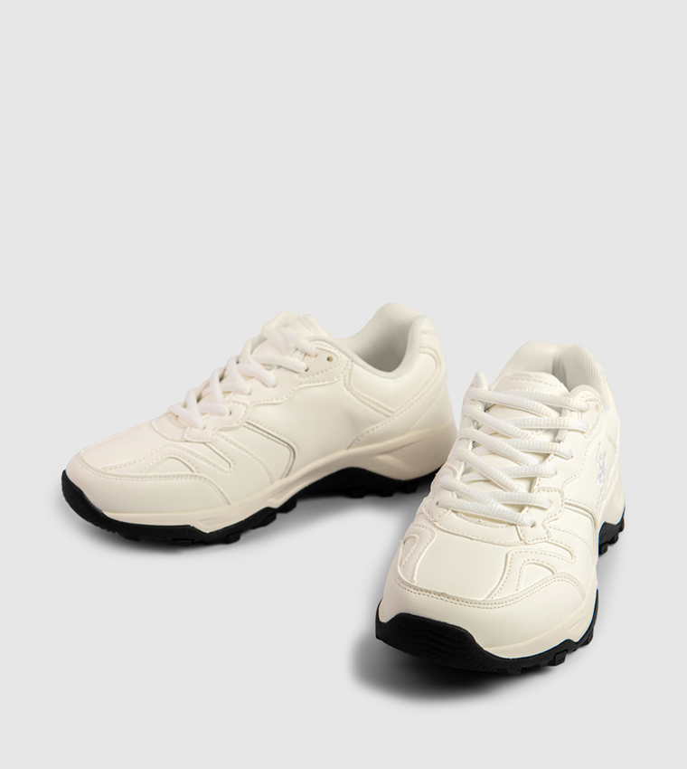 Logo Detail Lace Up Sneakers