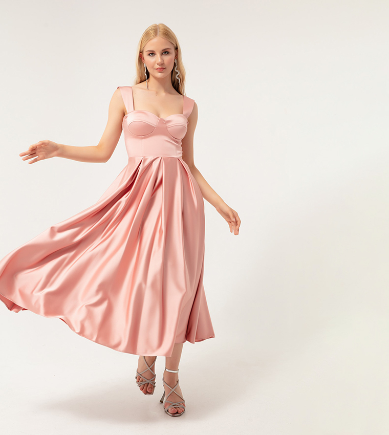 green emerald velvet dress Asymmetrical Rubin Red Muslin Dress by Tony Ward – Elilhaam main image 1
