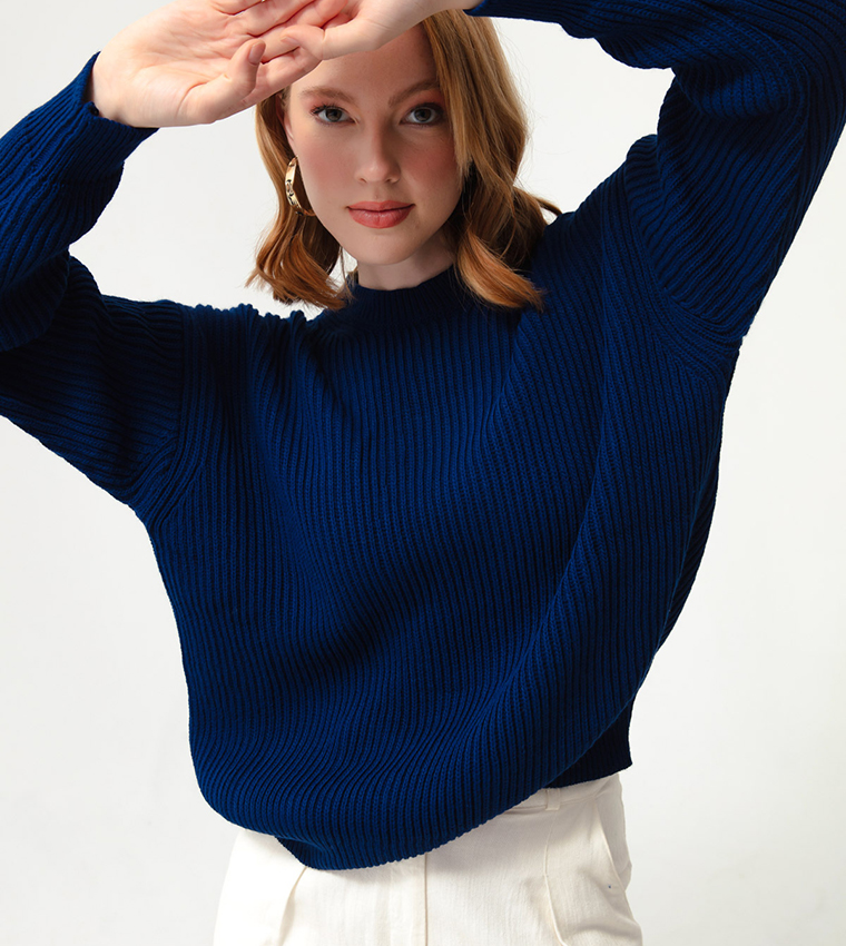 Knitted Long Sleeves Sweater