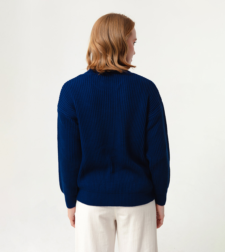 Knitted Long Sleeves Sweater