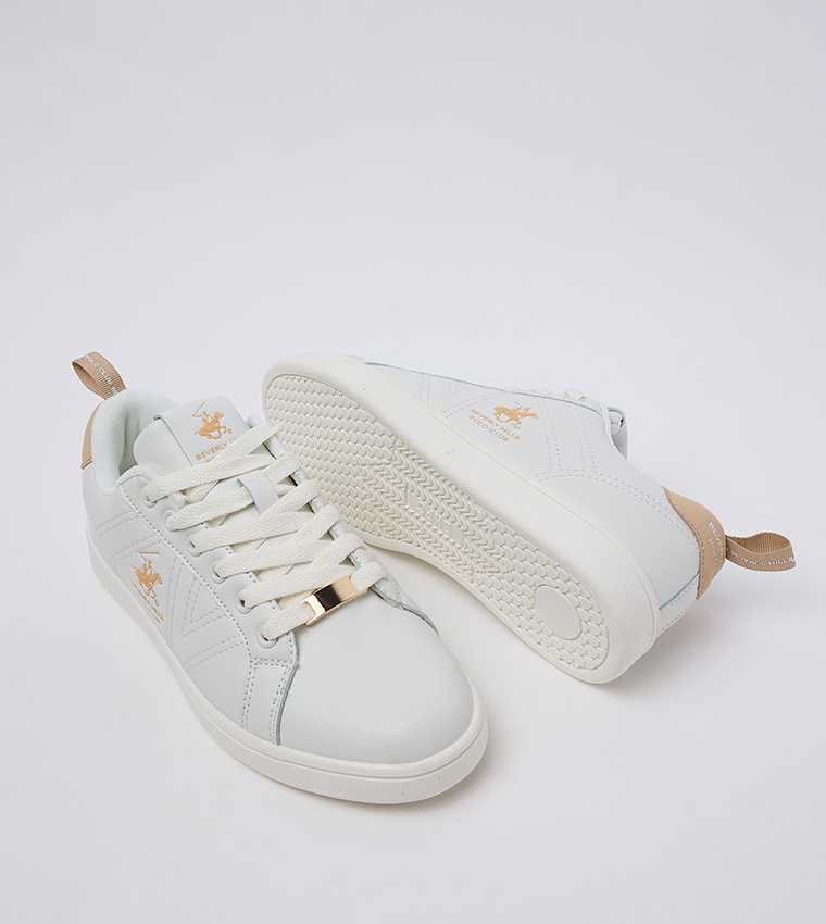 Logo Printed Lace-Up Sneakers