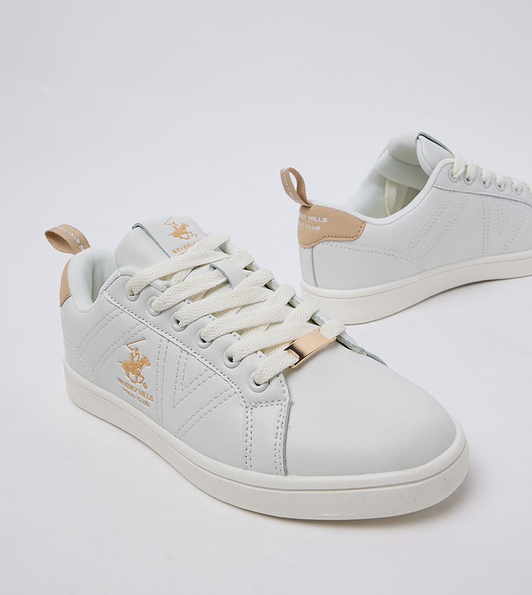 Logo Printed Lace-Up Sneakers