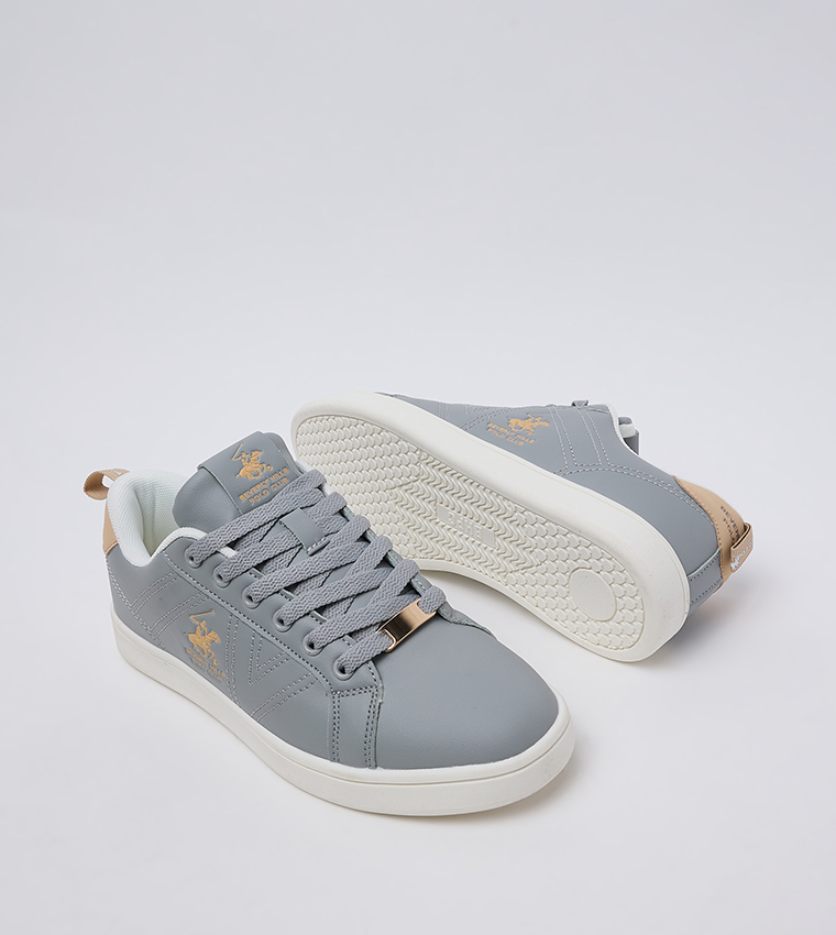 Logo Printed Lace-Up Sneakers