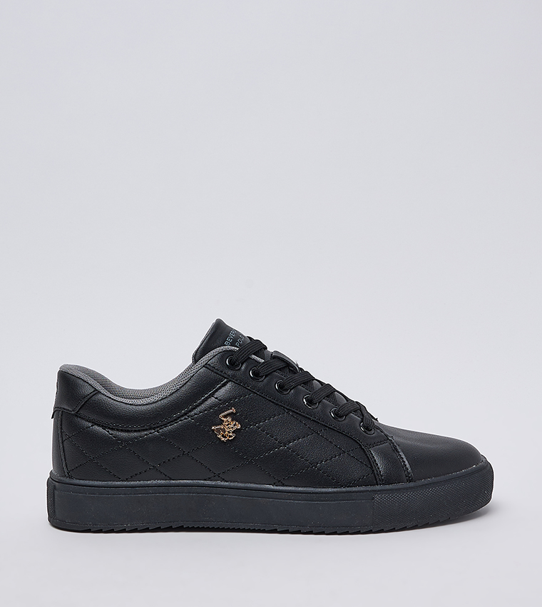 Logo Detail Lace-Up Sneakers