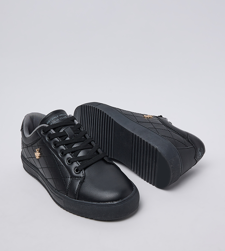 Logo Detail Lace-Up Sneakers