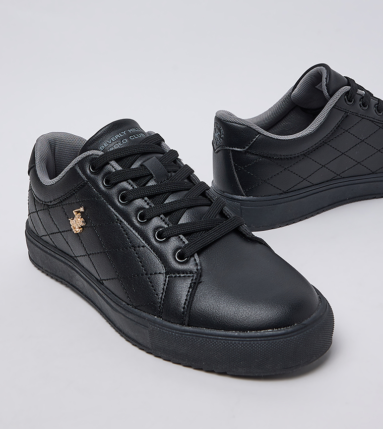 Logo Detail Lace-Up Sneakers