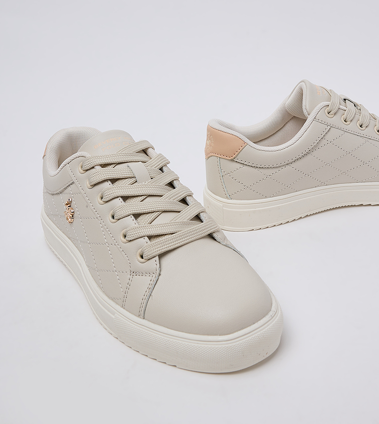 Logo Detail Lace-Up Sneakers