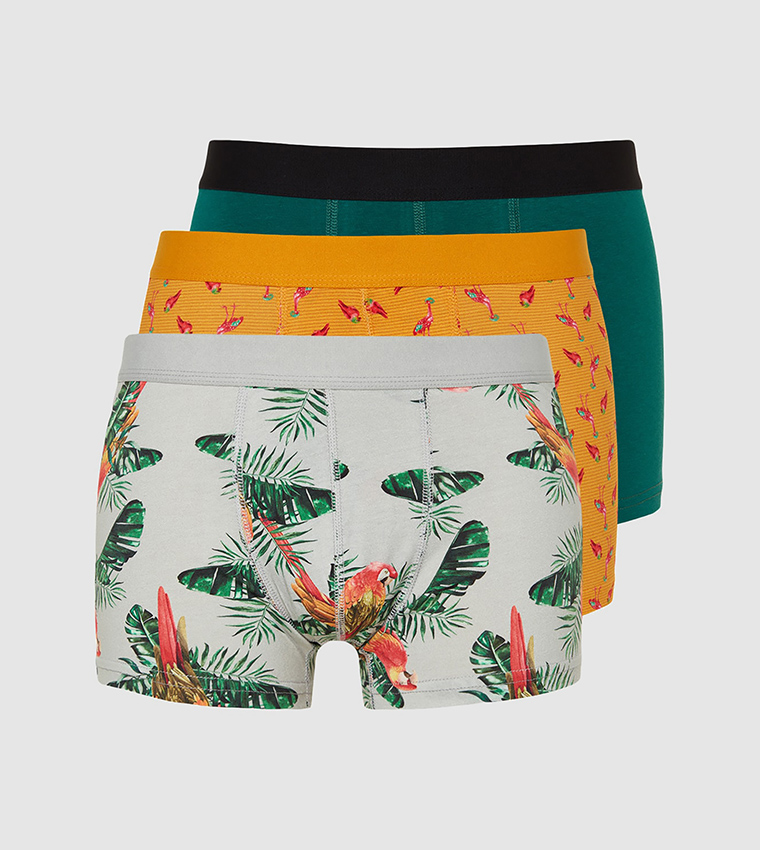 Pack of 3 Patterned Trunks