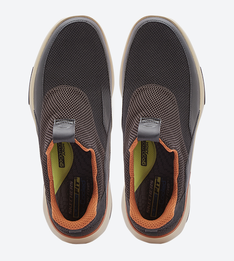 Buy Skechers Bellinger Slip On Round Toe Shoes Black In Black