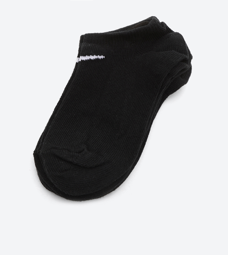 Buy Nike 3 Pair Logo Detailed No Show Socks In Multiple Colors 6thStreet Oman