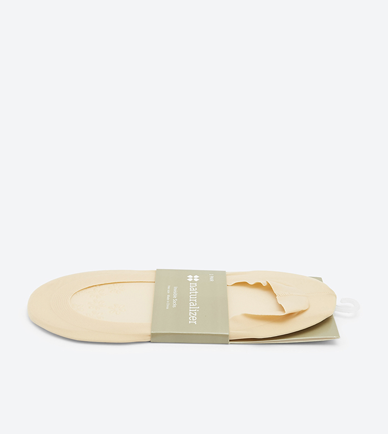 Buy Naturalizer Floral Detailed Invisible Socks Beige In Beige 6thStreet Qatar