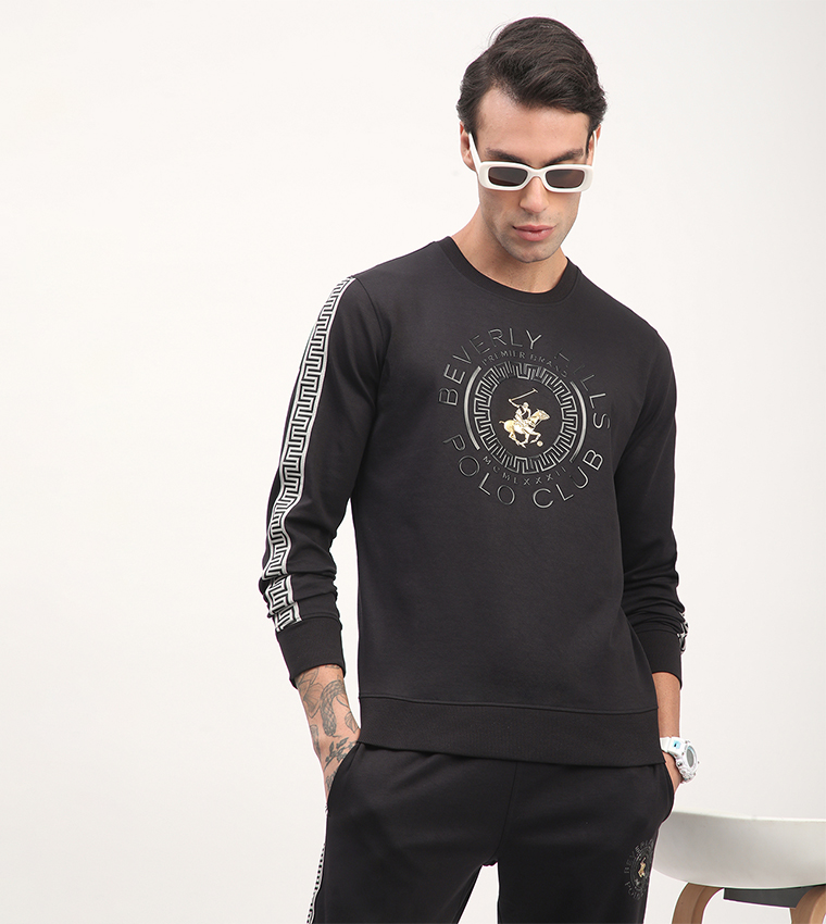 Logo Printed Long Sleeves Sweatshirt