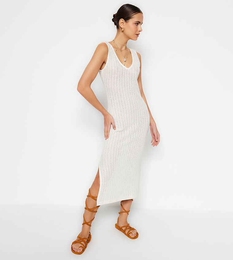 Beach sales knit dress
