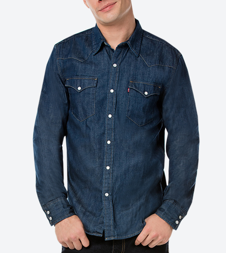 Buy Levi s Classic Western Shirt Blue 66986 0020 In Blue 6thStreet Oman