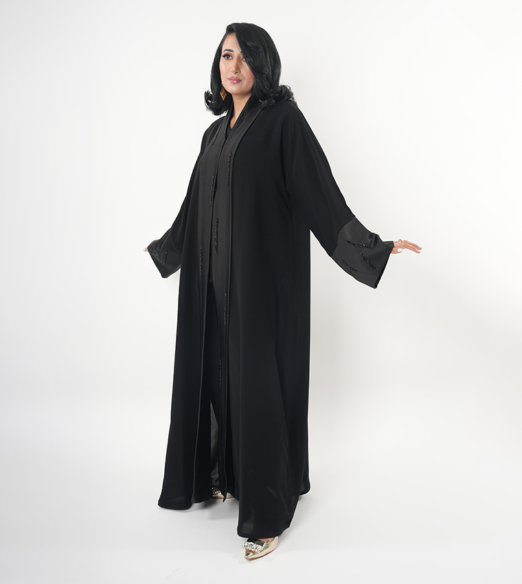 Embellished High Neck Abaya